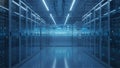 Secure Data Center with Advanced Protection Technology Royalty Free Stock Photo